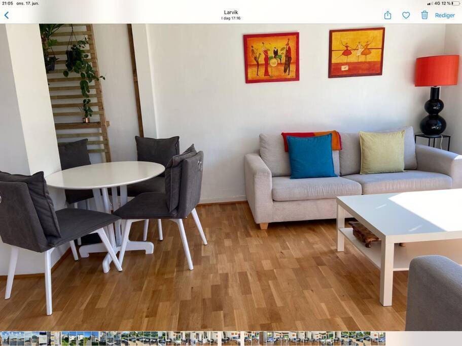 Lys Og Trivelig Leilighet I Larvik Exterior foto